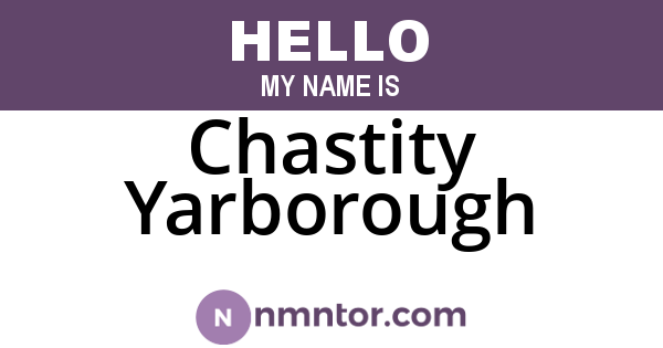 Chastity Yarborough
