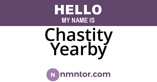 Chastity Yearby