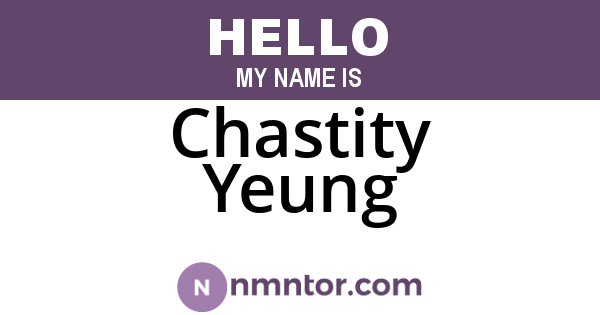 Chastity Yeung