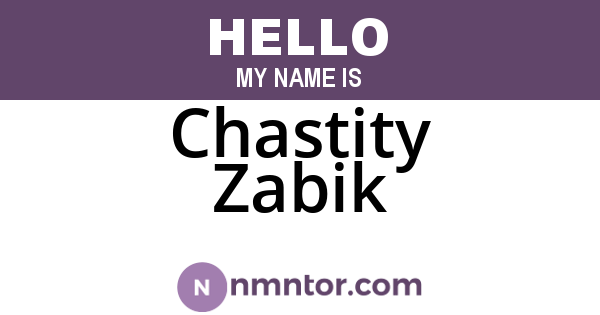 Chastity Zabik