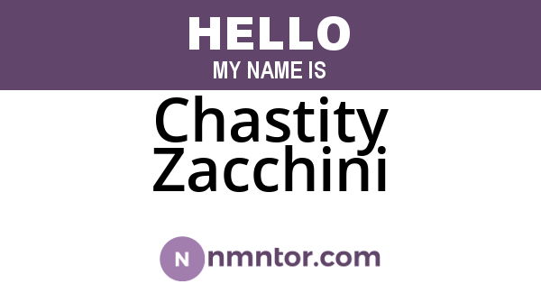 Chastity Zacchini
