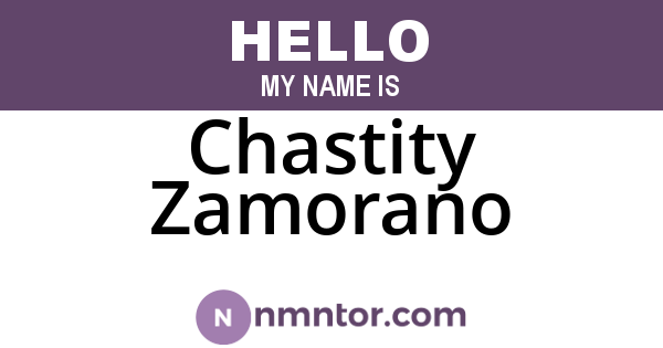 Chastity Zamorano