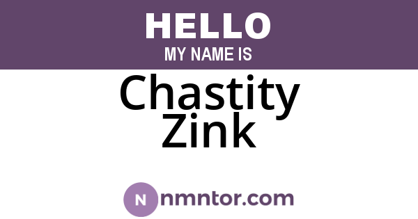 Chastity Zink