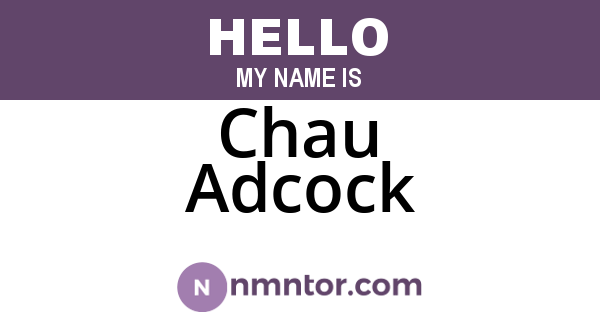 Chau Adcock