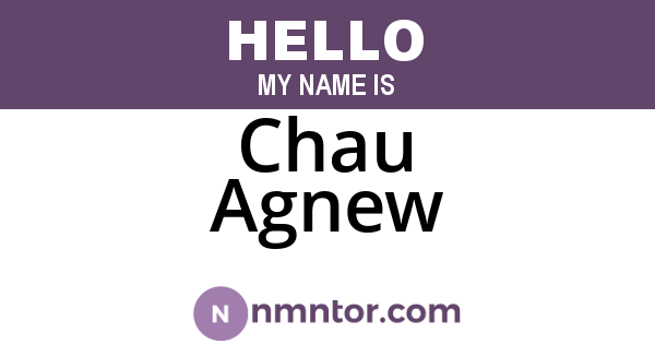 Chau Agnew