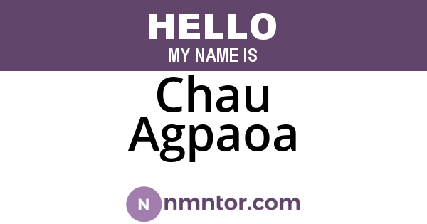 Chau Agpaoa