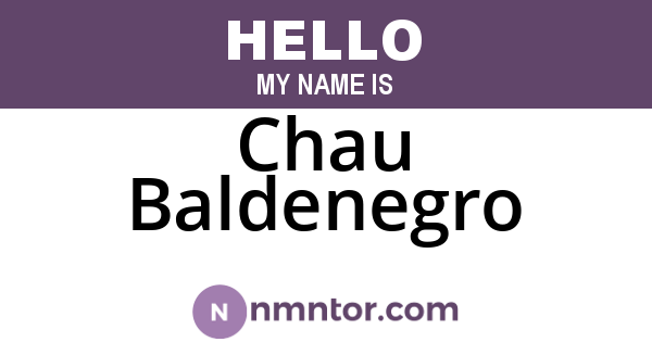 Chau Baldenegro