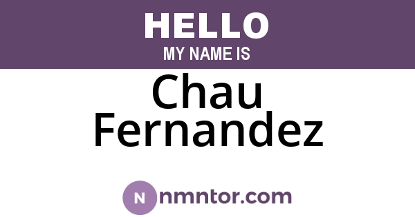 Chau Fernandez