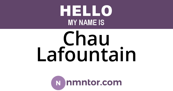 Chau Lafountain