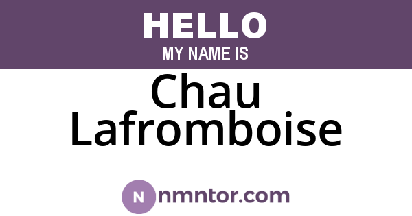 Chau Lafromboise