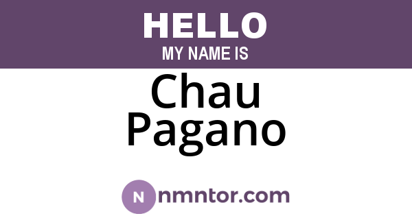 Chau Pagano