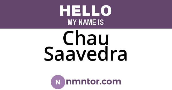 Chau Saavedra