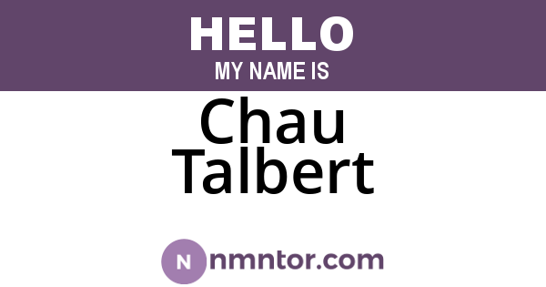 Chau Talbert