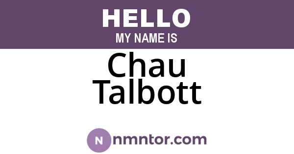 Chau Talbott