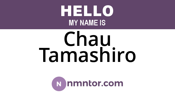 Chau Tamashiro