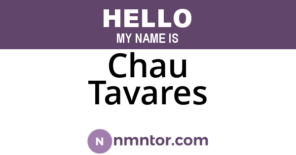 Chau Tavares