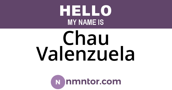Chau Valenzuela