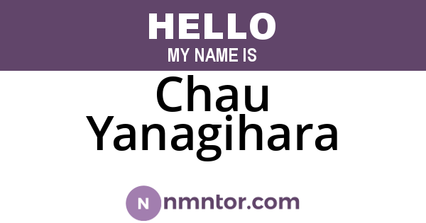 Chau Yanagihara