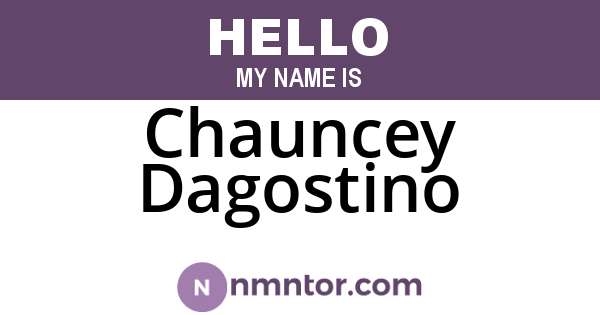 Chauncey Dagostino