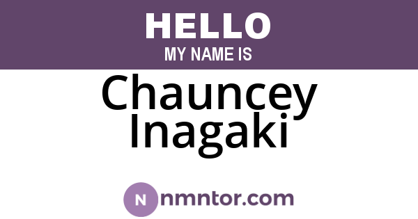 Chauncey Inagaki