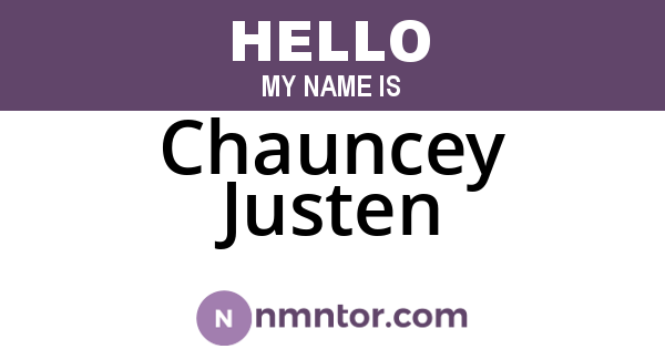 Chauncey Justen
