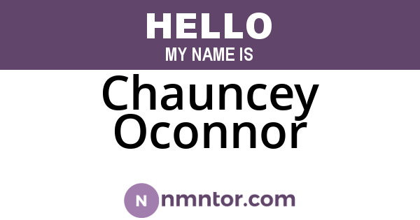 Chauncey Oconnor