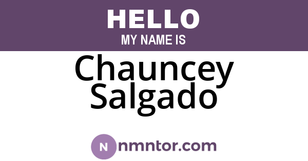 Chauncey Salgado