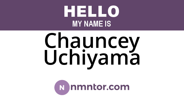 Chauncey Uchiyama