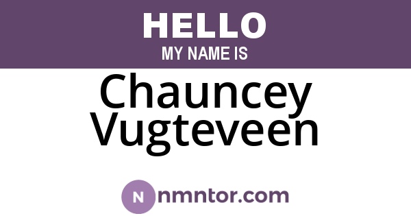 Chauncey Vugteveen