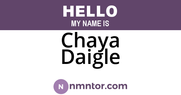 Chaya Daigle