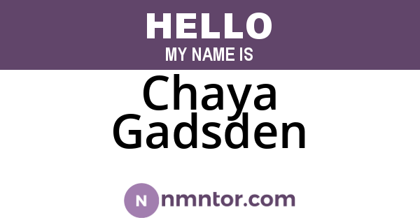 Chaya Gadsden
