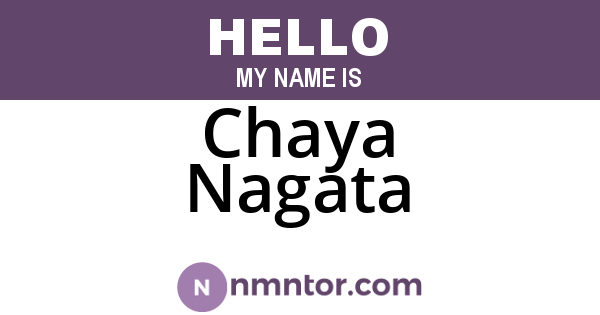 Chaya Nagata