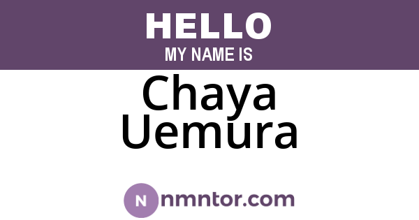 Chaya Uemura