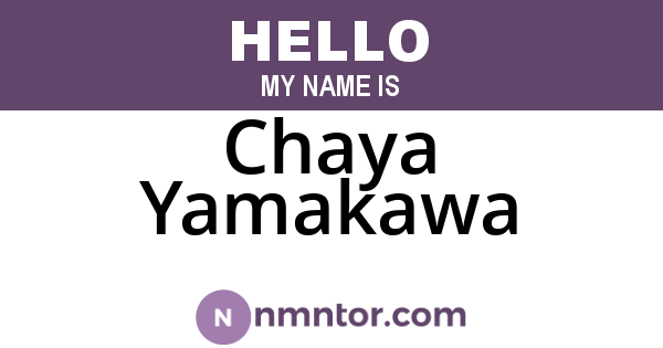 Chaya Yamakawa