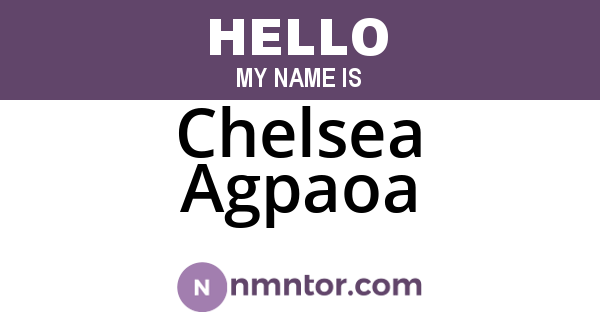 Chelsea Agpaoa