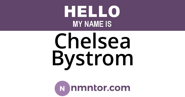 Chelsea Bystrom