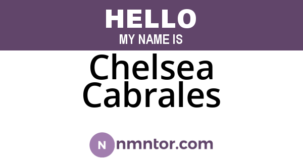 Chelsea Cabrales