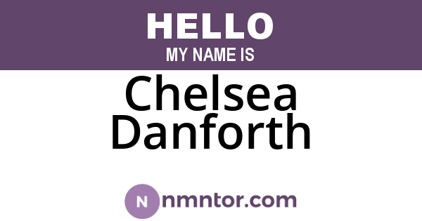 Chelsea Danforth