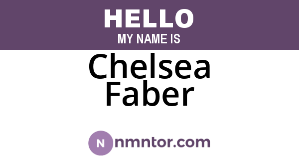 Chelsea Faber