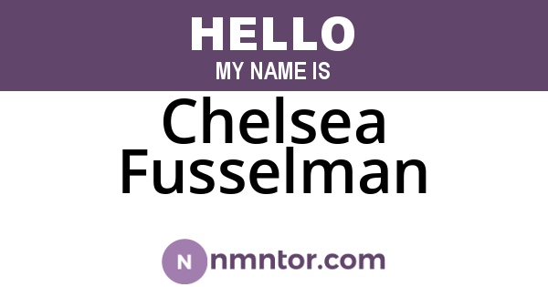 Chelsea Fusselman