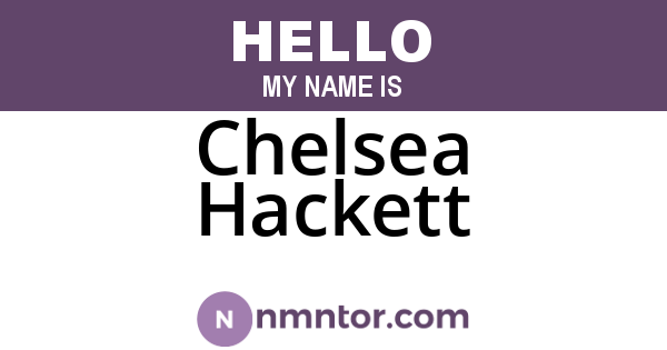 Chelsea Hackett