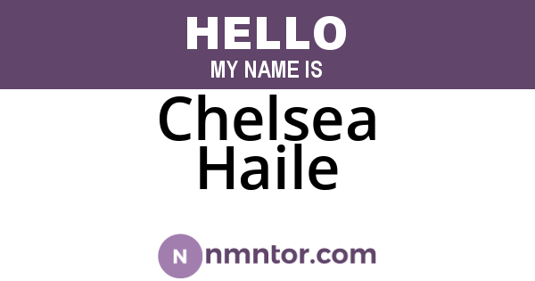 Chelsea Haile