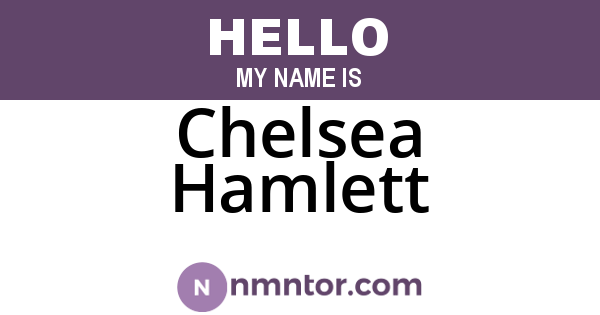 Chelsea Hamlett