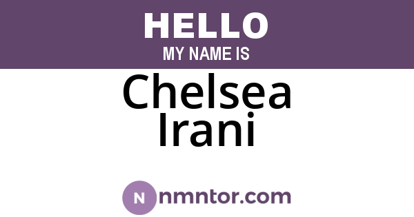 Chelsea Irani