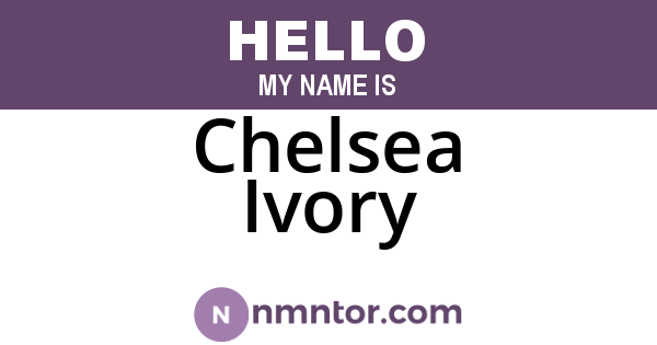 Chelsea Ivory
