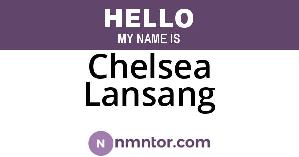 Chelsea Lansang