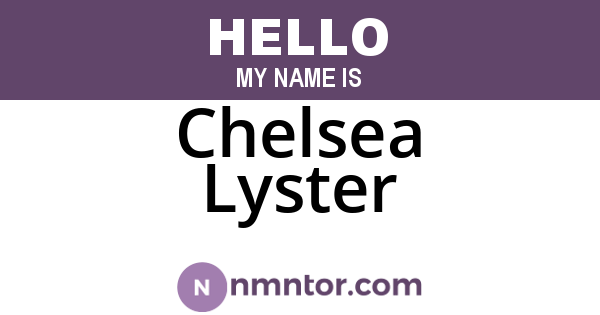 Chelsea Lyster