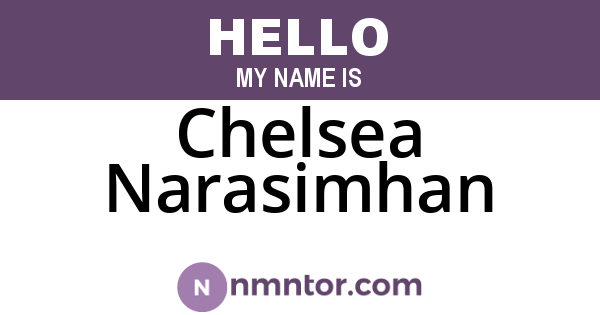 Chelsea Narasimhan