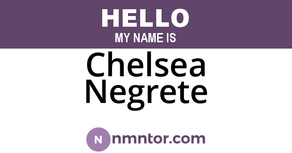 Chelsea Negrete