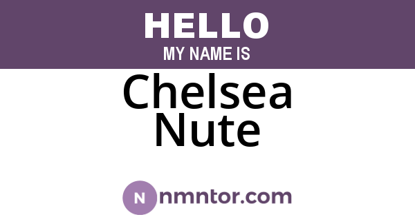Chelsea Nute